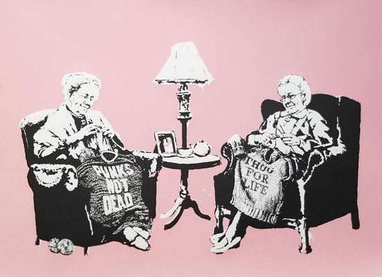 "Grannies" By Banksy, 2006, Screen Print