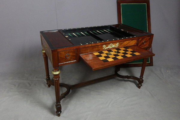 Louis XVI Style Game Table in Mahogany