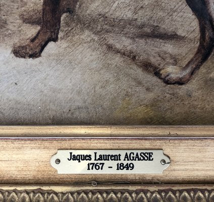 Jacques-Laurent Agasse, Dog Study, Oil on Cardboard, Pre-1800