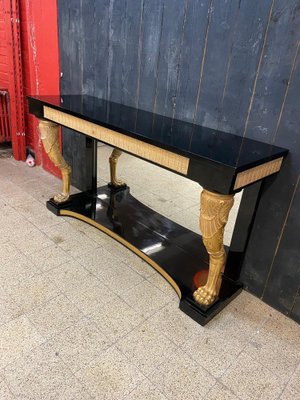 Baroque Style Console Table & Mirror Set, 1950s