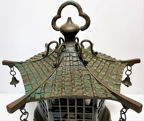 Large Chinese Bronze Lantern, 1930s