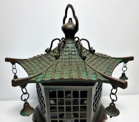 Large Chinese Bronze Lantern, 1930s