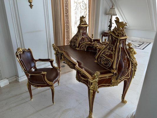 Louis XV Writing Desk in Style of Francois Linke