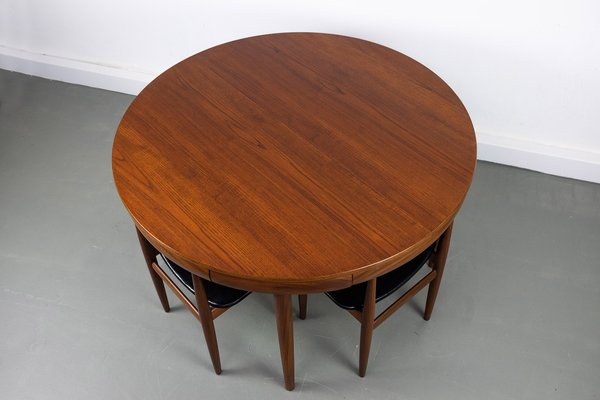 Roundette Dining Table & Chairs by Hans Olsen for Frem, 1960s