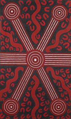 Sandy Hunter Petyarre - Aboriginal Art Painting 1994