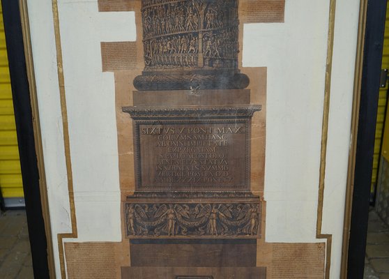 Tall Prints on Canvas, Roman Column Pillars, Set of 2